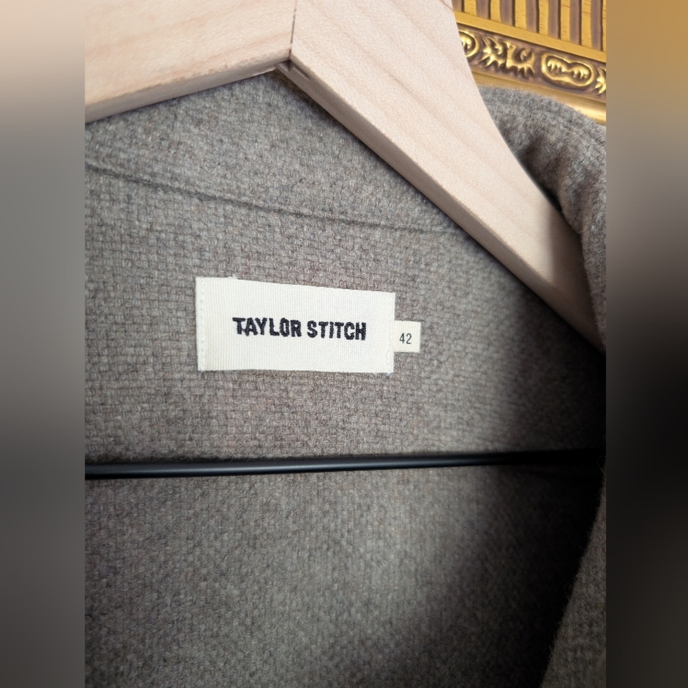 Taylor Stitch Wool Beige Shirt Jacket - Picture 5 of 5